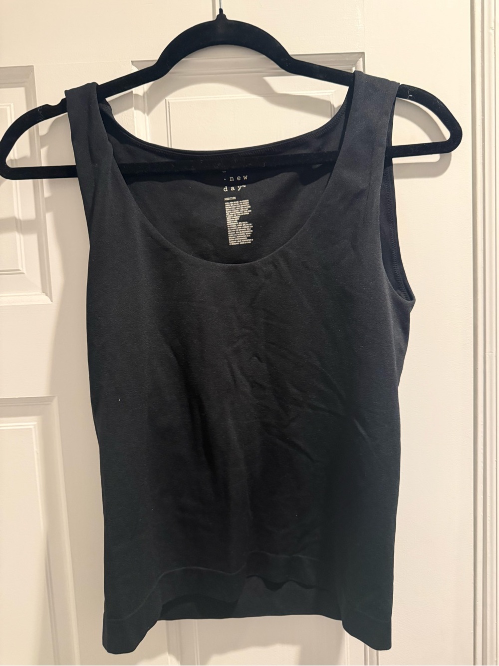 a new day Black Scoop Neck Tank Top